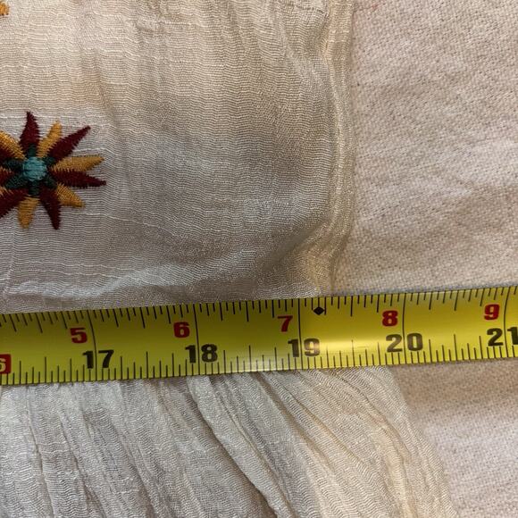 Renvy Dress Sz LG Embroidered Cottage Core‎ Flowy Knee Length - Picture 7 of 8